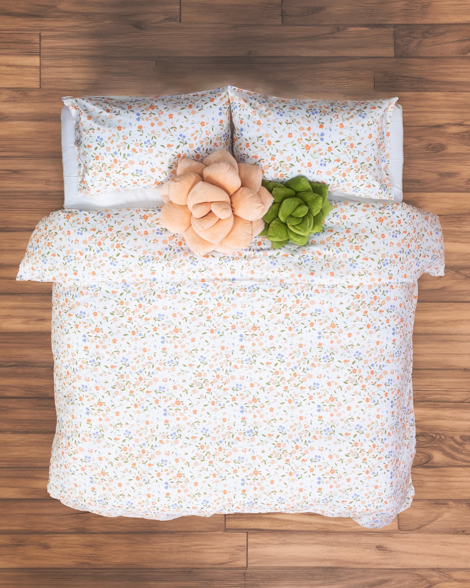Peach Blossoms - Bamboo Duvet Set - Green Philosophy Co.