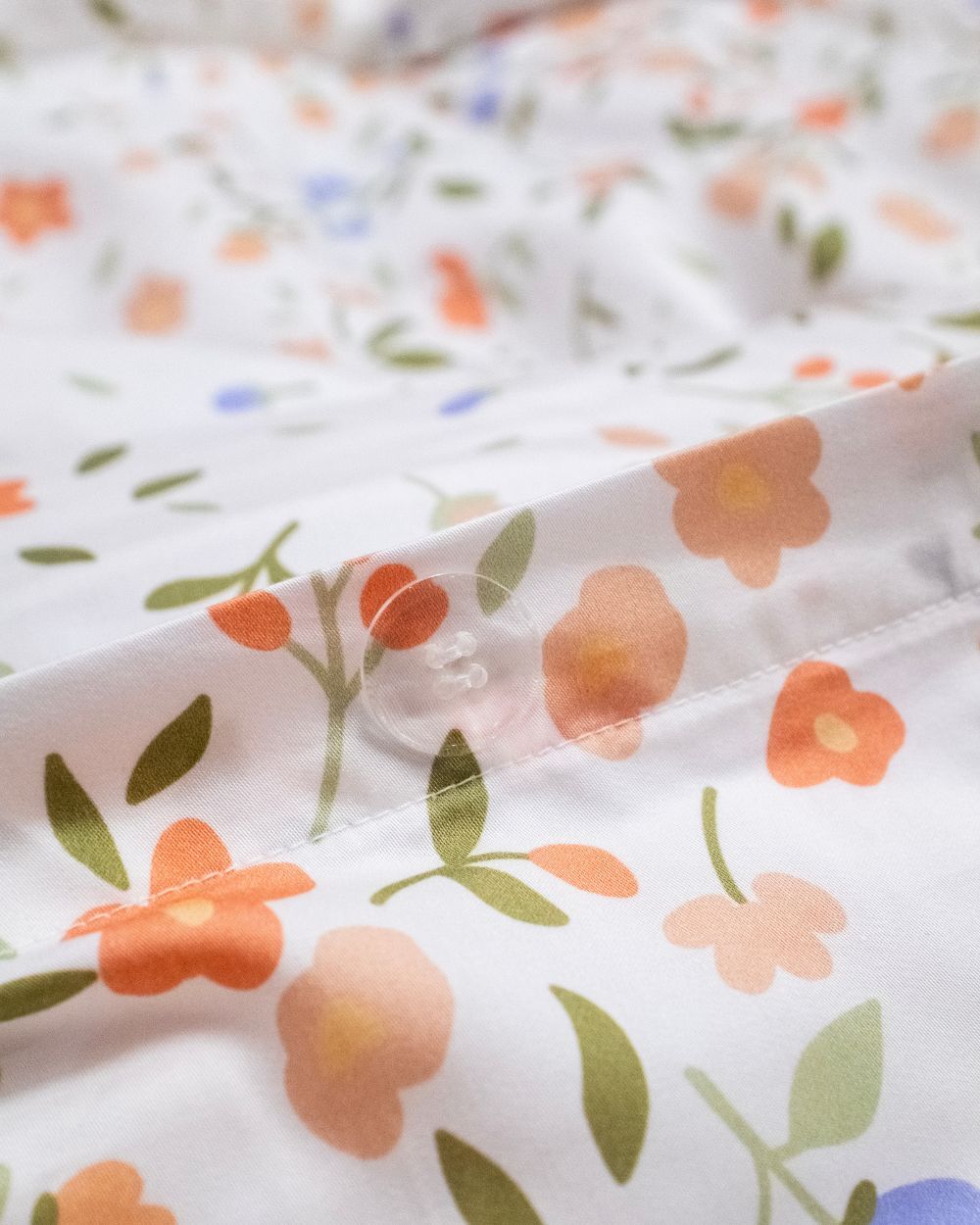 Peach Blossoms - Bamboo Duvet Set - Green Philosophy Co.