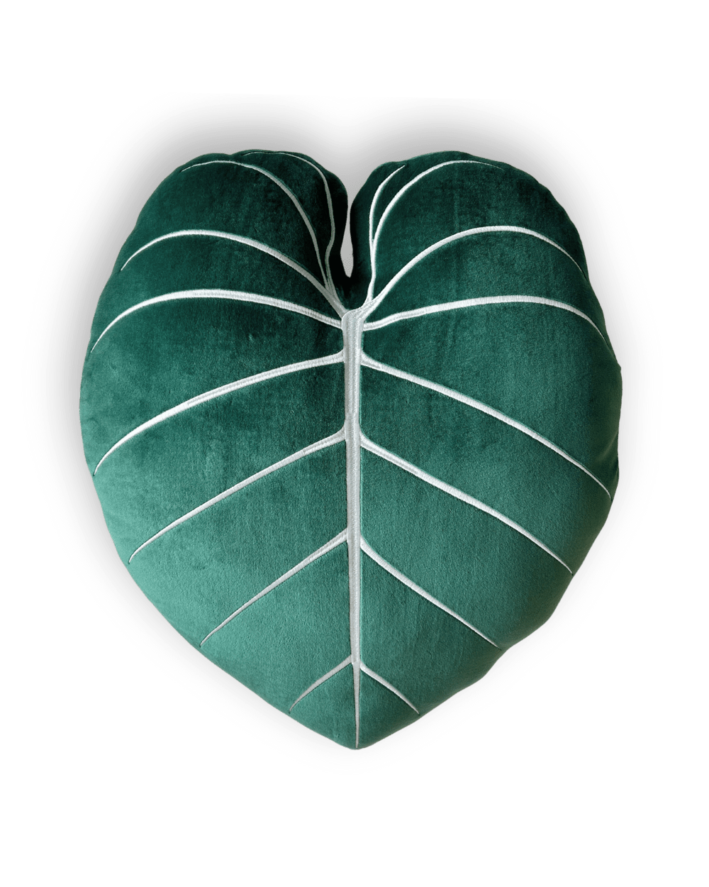 Philodendron Gloriosum Pillow - Forest Green - Green Philosophy Co.
