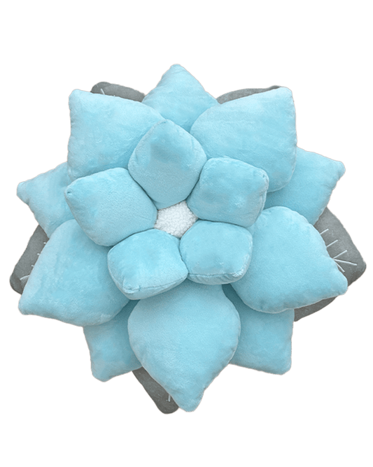 Poinsettia Pillow - Frost Blue - Green Philosophy Co.