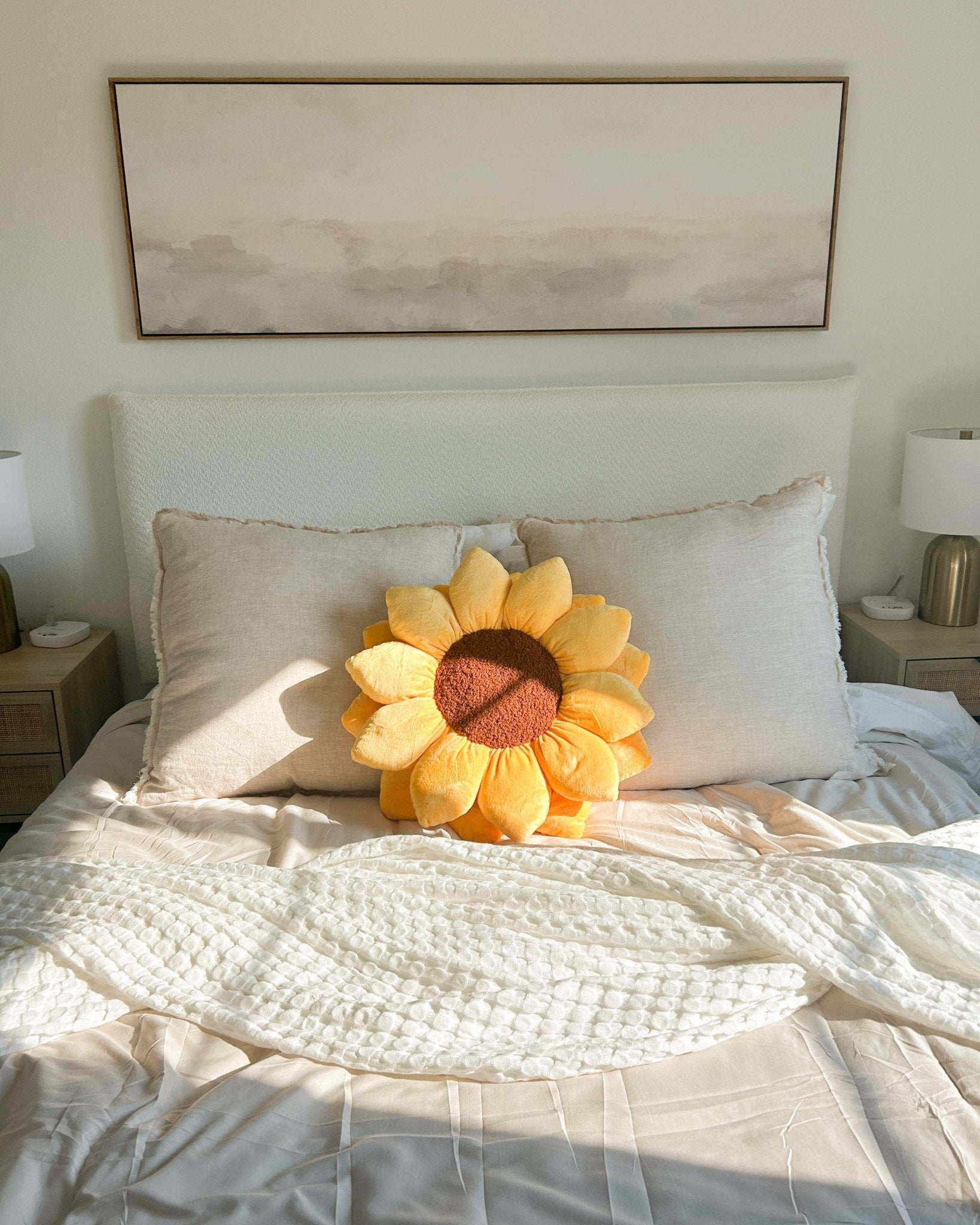 Sunflower Pillow - Golden Yellow - Green Philosophy Co.