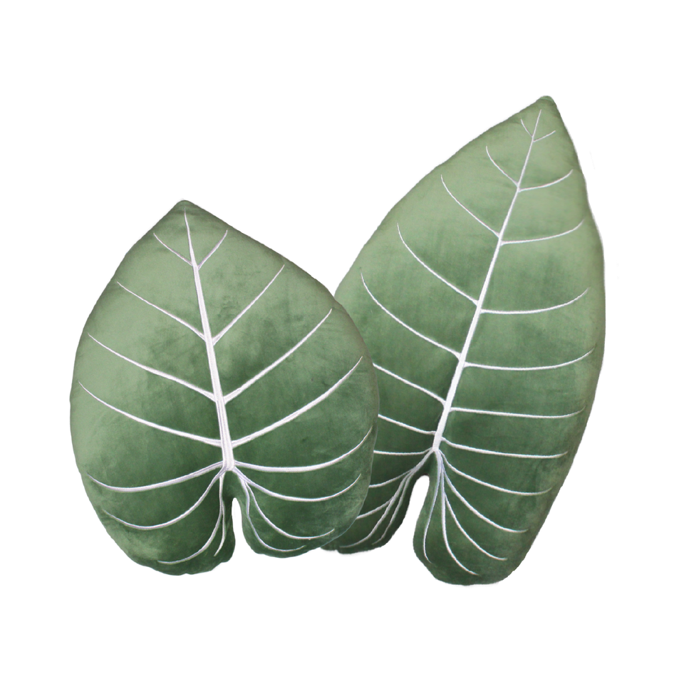 Moody Green Philodendron Leaf Set