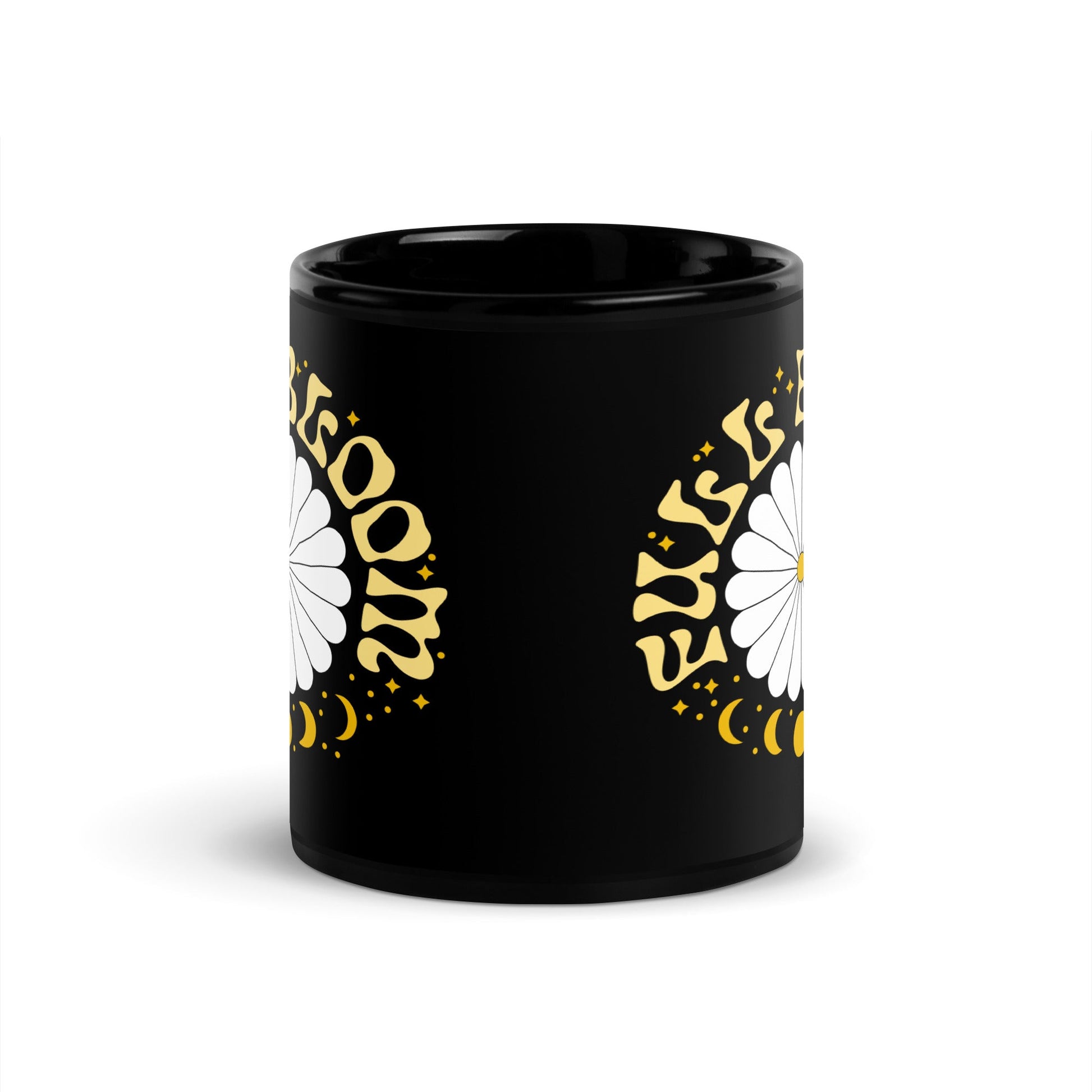 Full Bloom Black Mug - Green Philosophy Co.