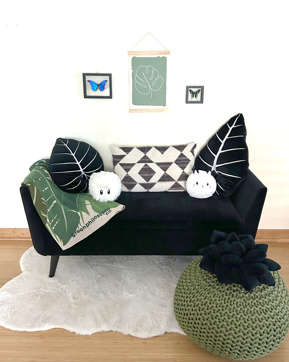 Lil' Pop Succulent® - Plush Pillow - Black Knight - Green Philosophy Co.