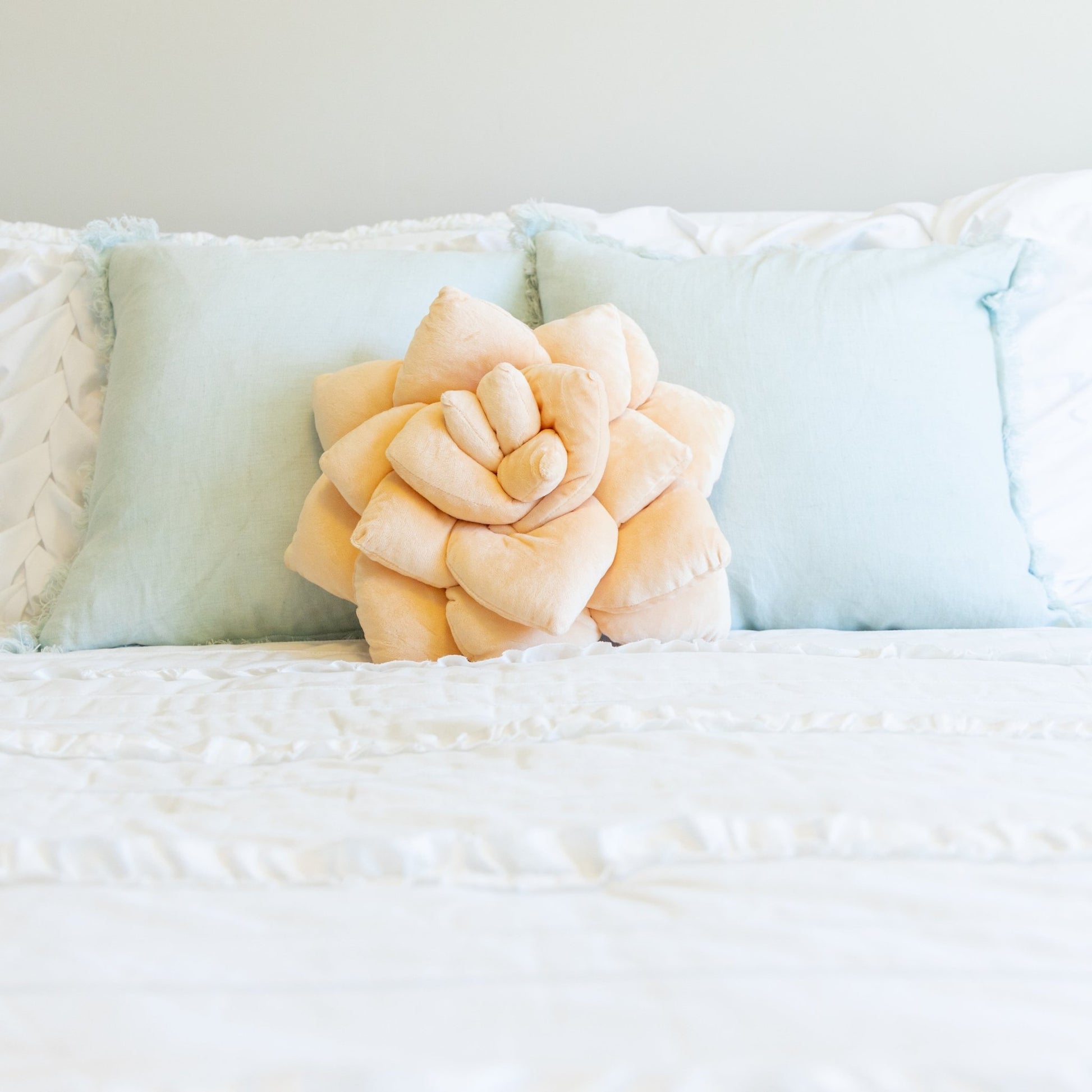 Lil' Pop Succulent - Plush Pillow - Blush Peach - Green Philosophy Co.