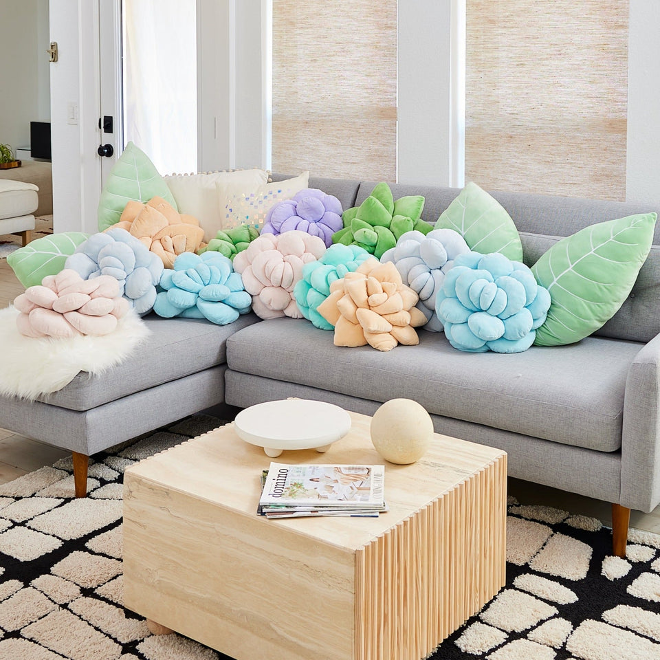 Mello Moonstone Succulent - Plush Pillow - Lavender Nebula - Green Philosophy Co.