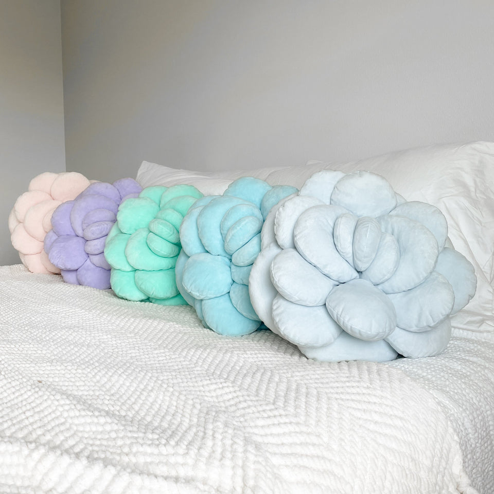 Mello Moonstone Succulent - Plush Pillow - Misty Moondust - Green Philosophy Co.