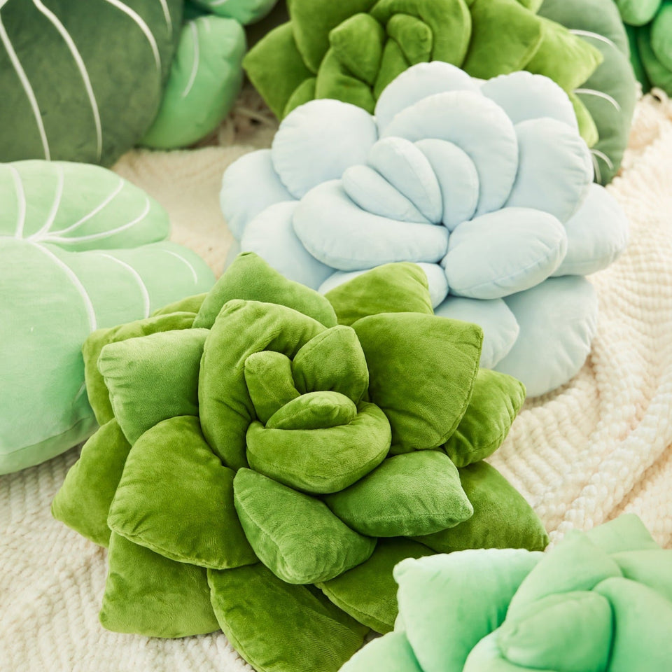 Mello Moonstone Succulent - Plush Pillow - Misty Moondust - Green Philosophy Co.