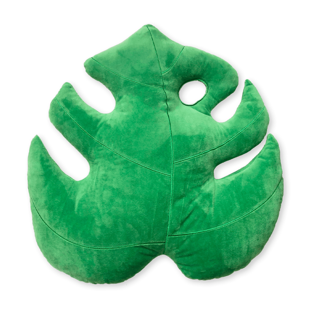 Monstera Leaf Pillow - Green Philosophy Co.