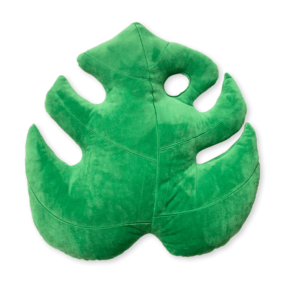 Monstera Leaf Pillow - Green Philosophy Co.