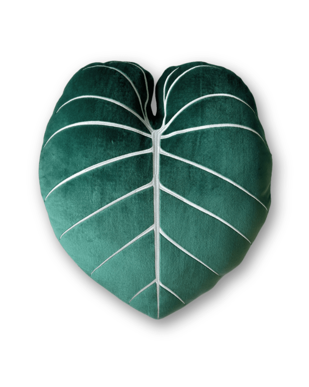 Philodendron Gloriosum Pillow - Forest Green - Green Philosophy Co.