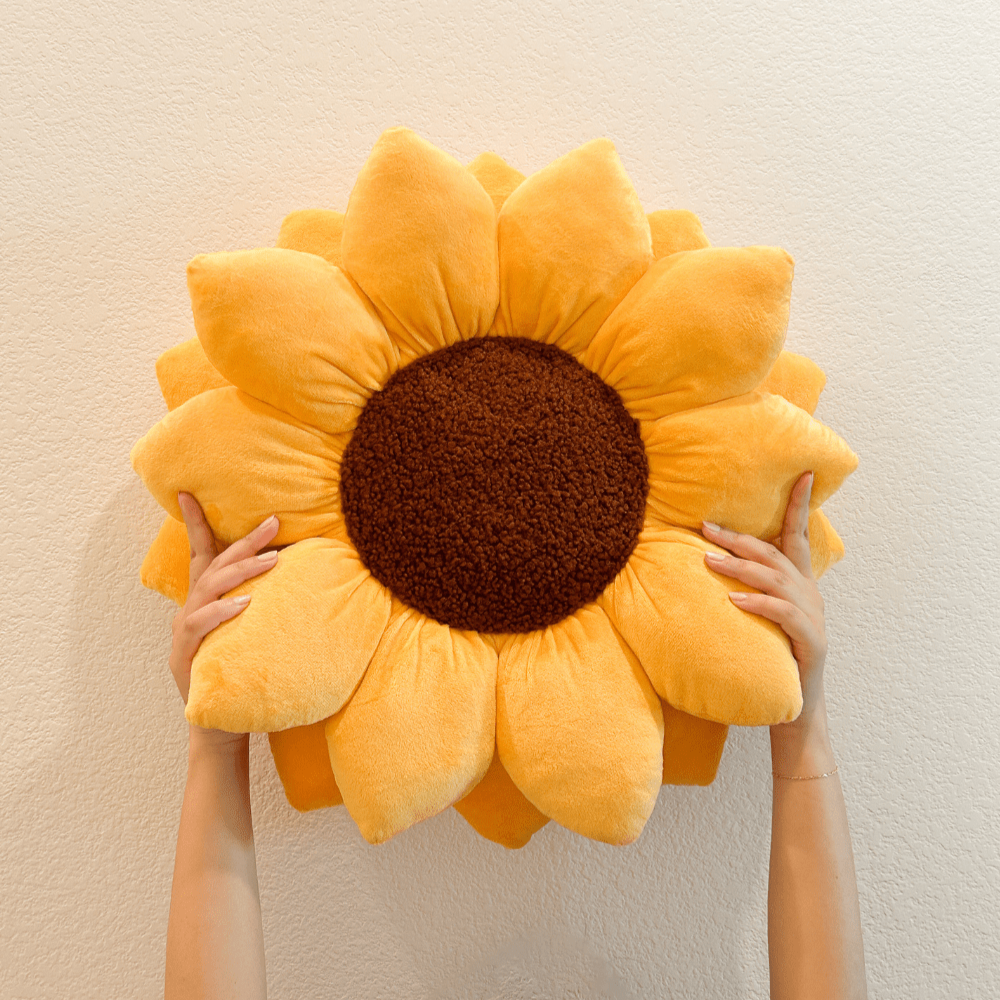 Sunflower Pillow - Golden Yellow - Green Philosophy Co.