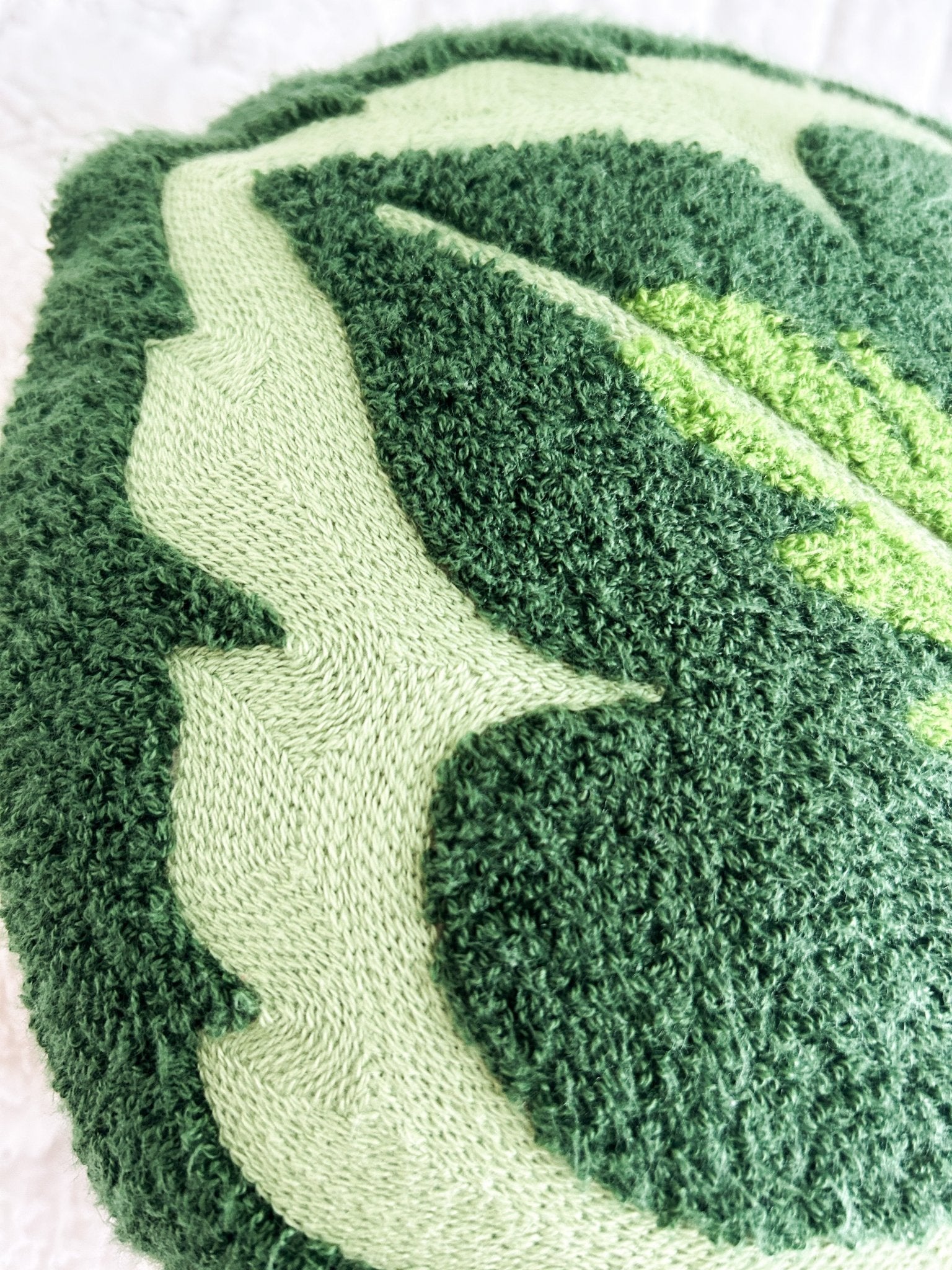Tufted Calathea Leaf Pillow Set - Green Philosophy Co.