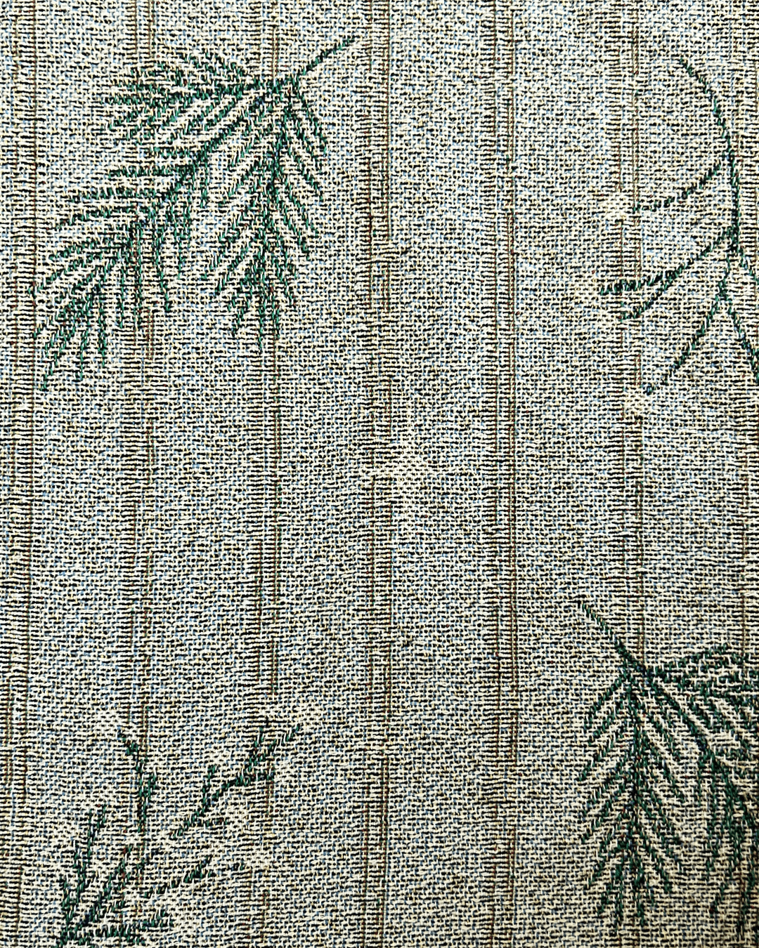 Winter Pines Woven Cotton Blanket - Made In USA - Green Philosophy Co.