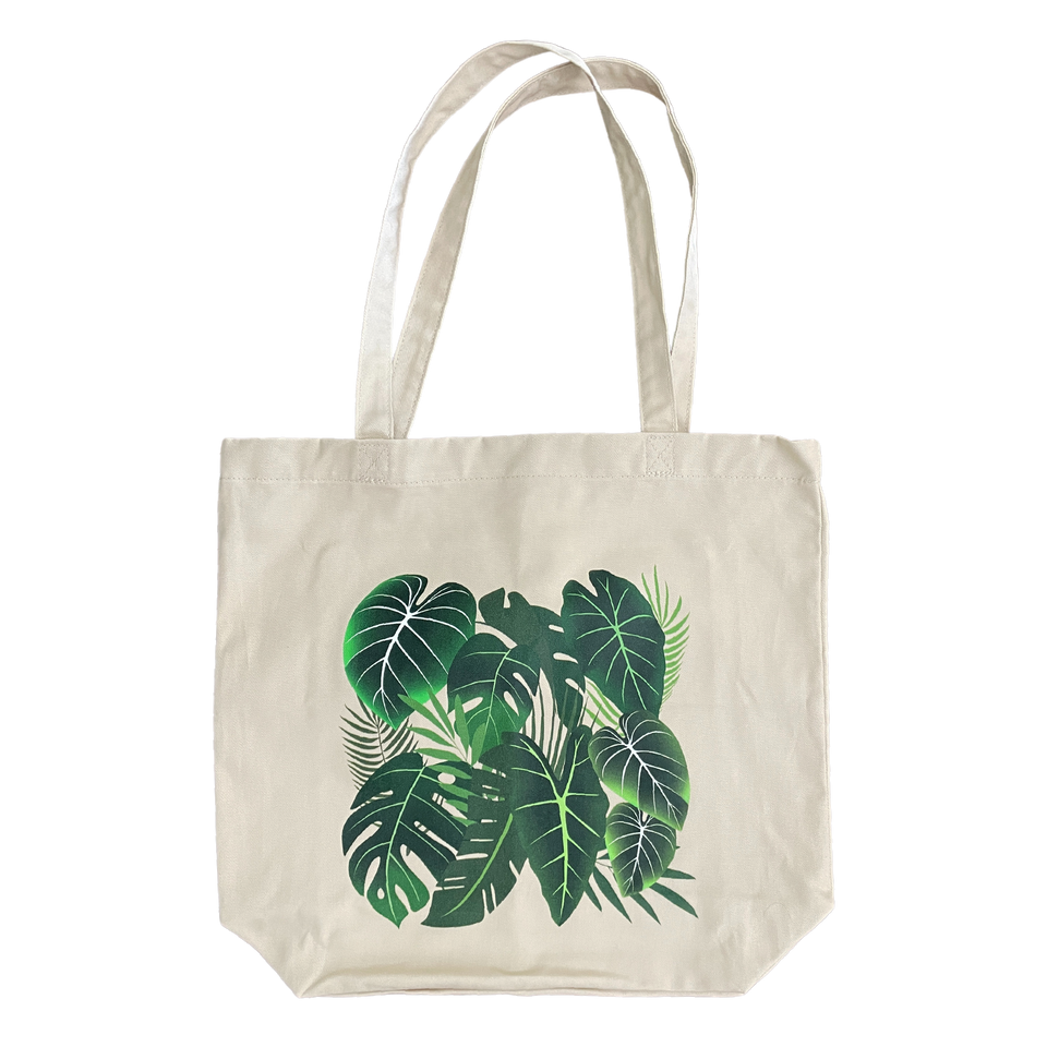 Botanical Collection Organic Cotton Eco Tote Bag - Natural Cream