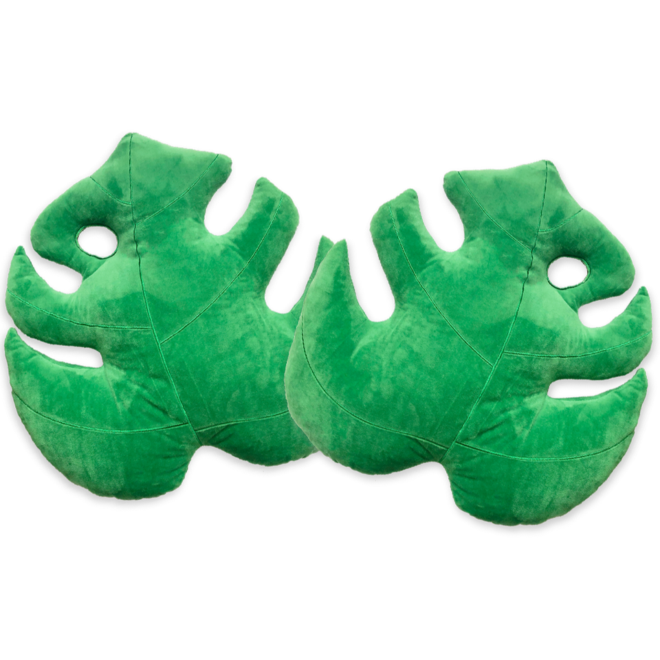Monstera Deliciosa Leaf Set - Jungle Green