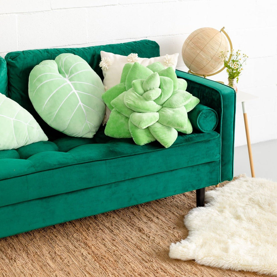 Big Pop - Succulent Plush Pillow - Sage Green - Green Philosophy Co.