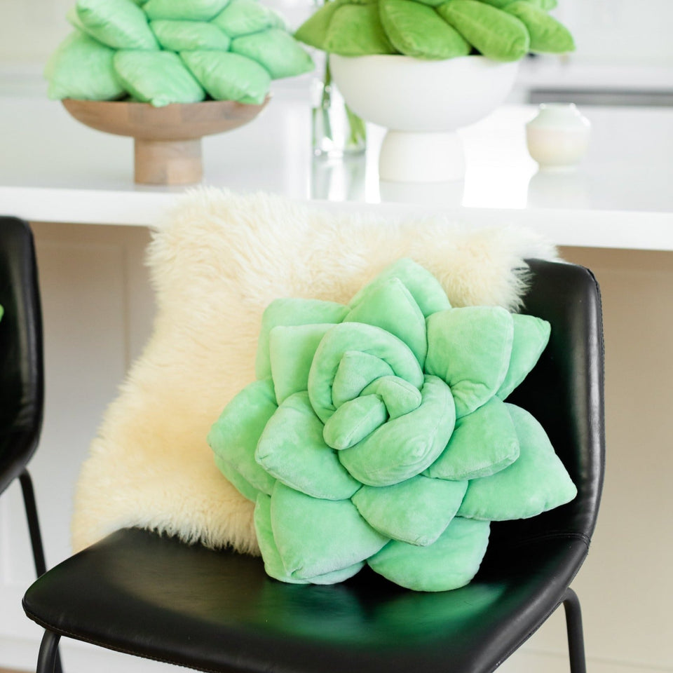 Lil' Pop Succulent - Plush Pillow - Sage Green - Green Philosophy Co.