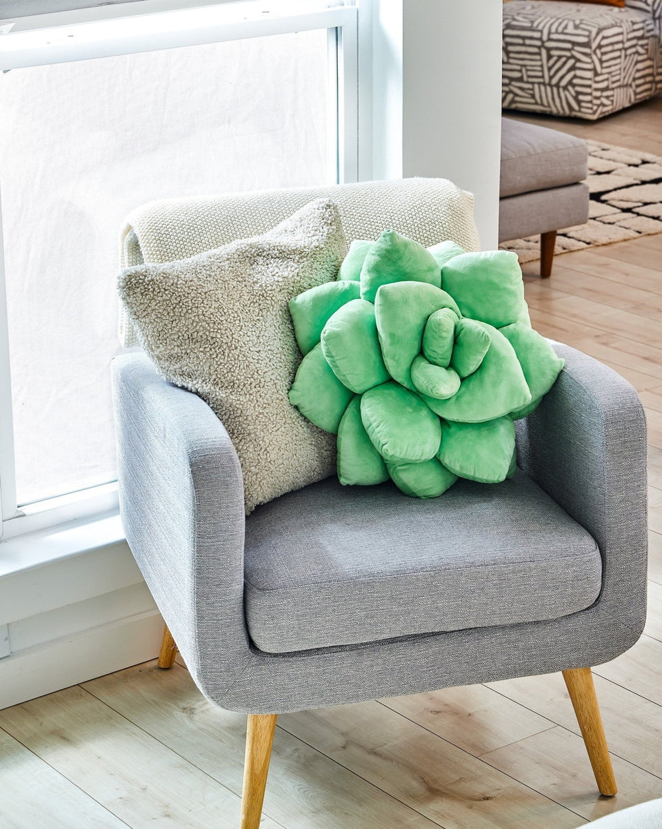 Lil' Pop Succulent - Plush Pillow - Sage Green - Green Philosophy Co.