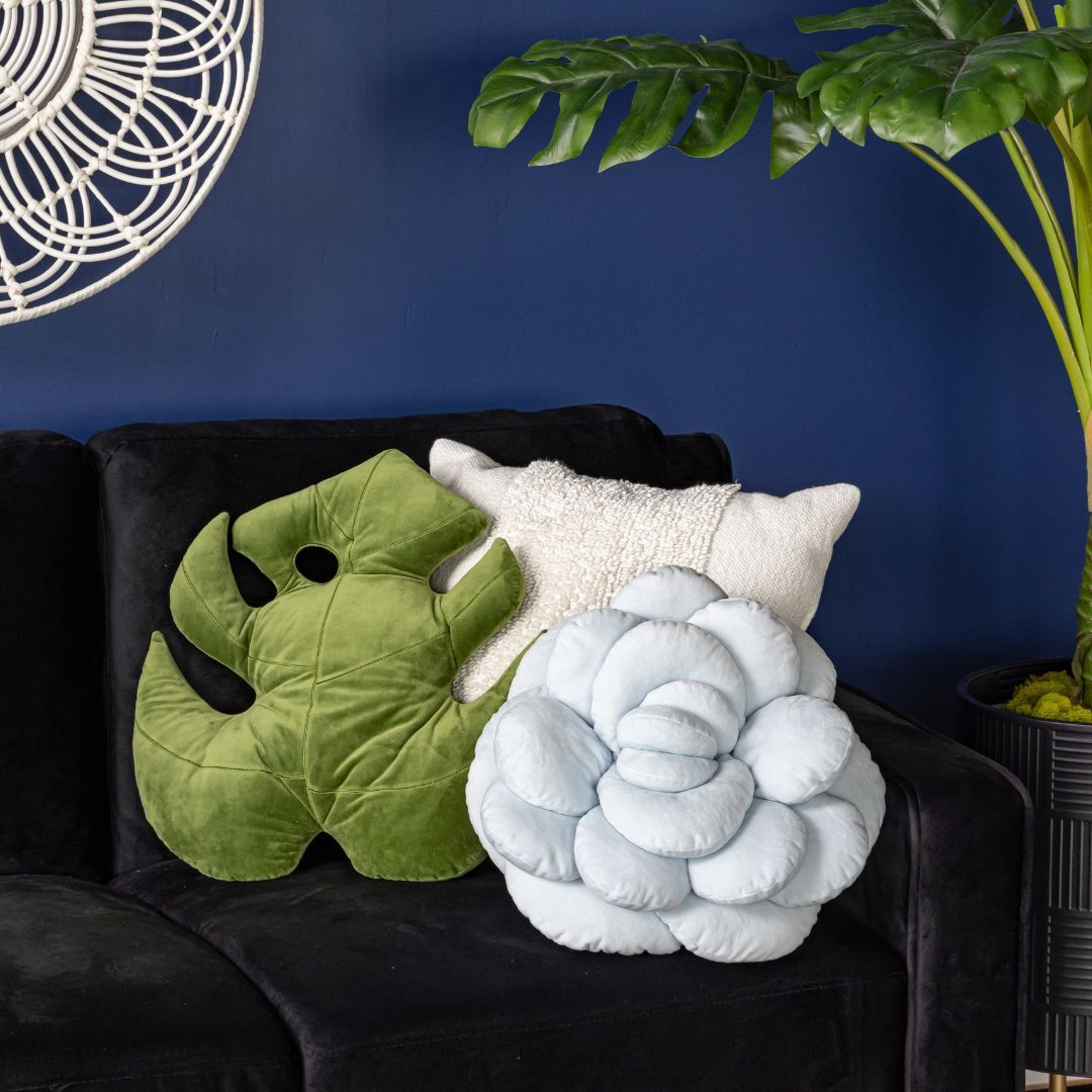 Monstera Deliciosa Leaf Pillow - Mossy Earth - Green Philosophy Co.