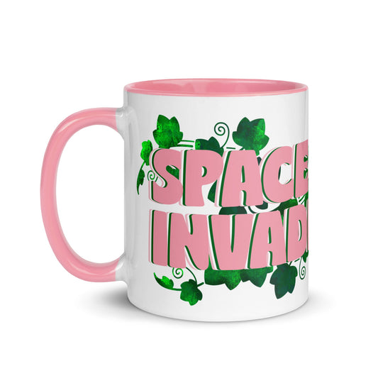 Space Invader Ivy Vine Mug - Pink - Green Philosophy Co.